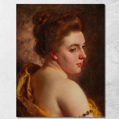 White Shoulders Gustave Jean Jacquet gjj24 canvas print 