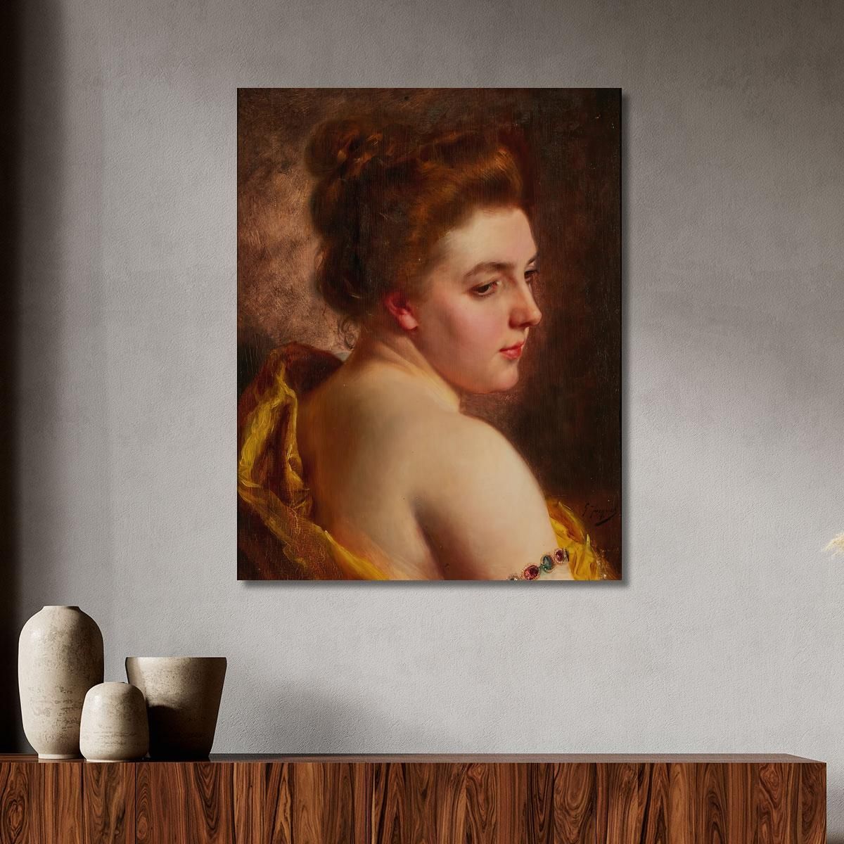 White Shoulders Gustave Jean Jacquet gjj24 canvas print 