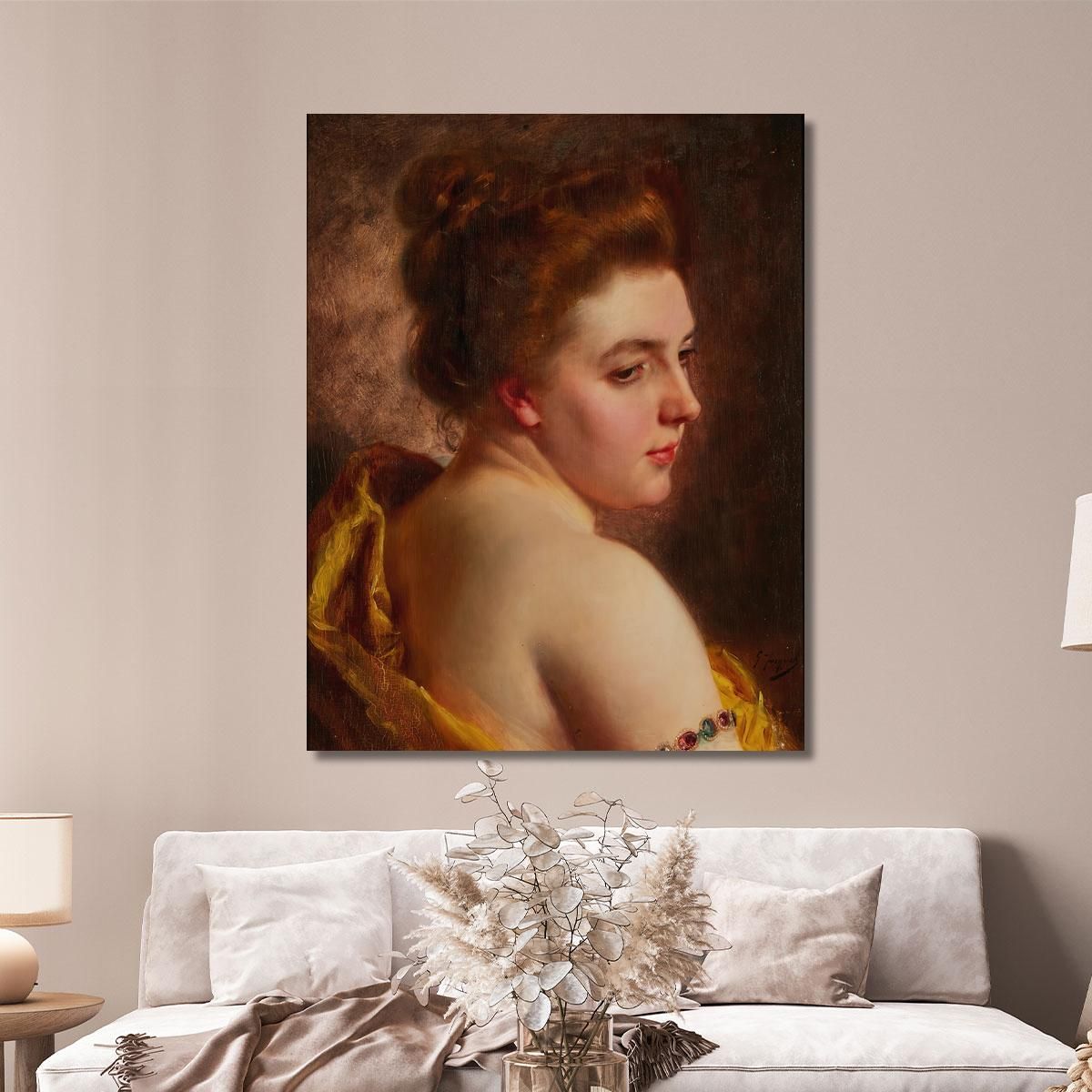 White Shoulders Gustave Jean Jacquet gjj24 canvas print 