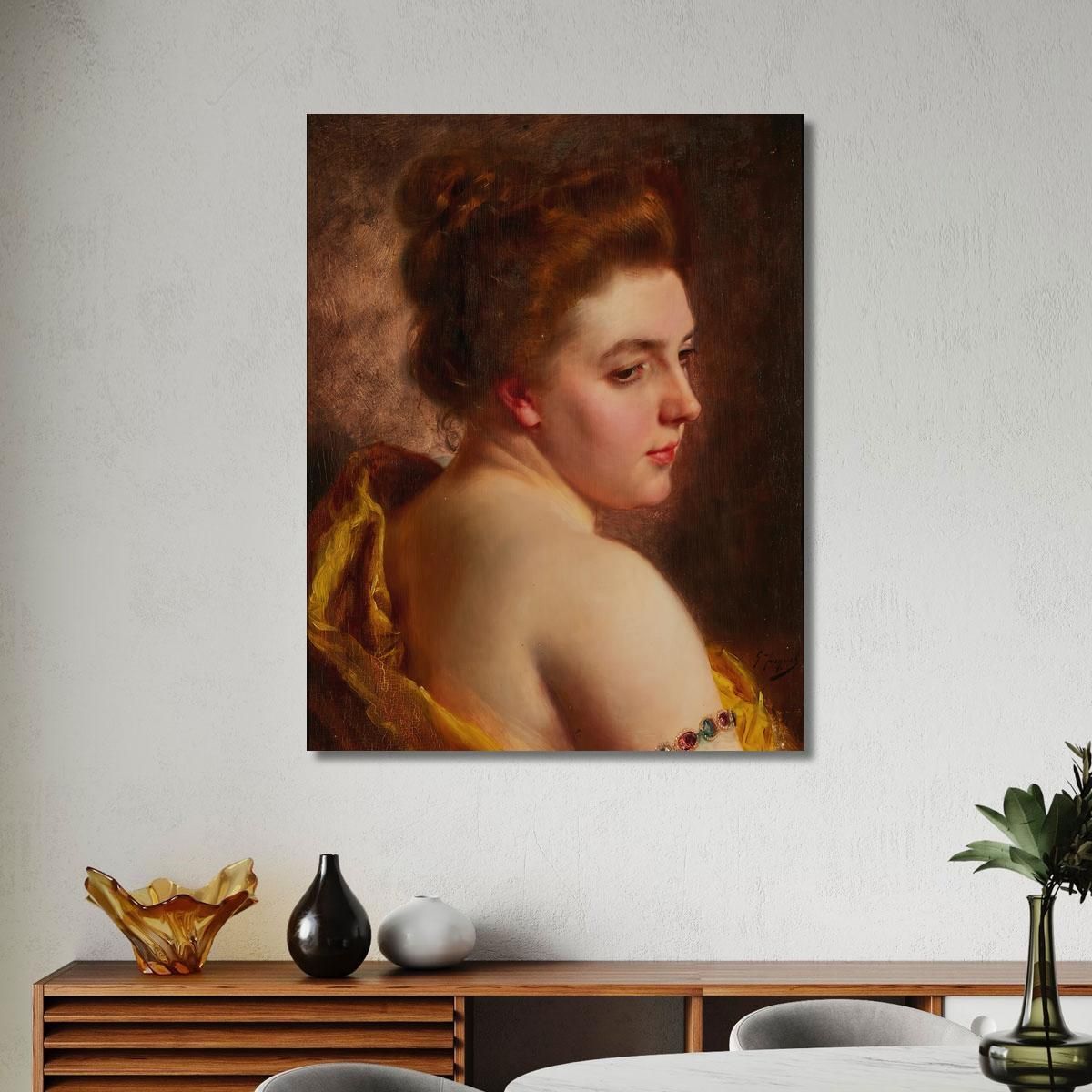 White Shoulders Gustave Jean Jacquet gjj24 canvas print 