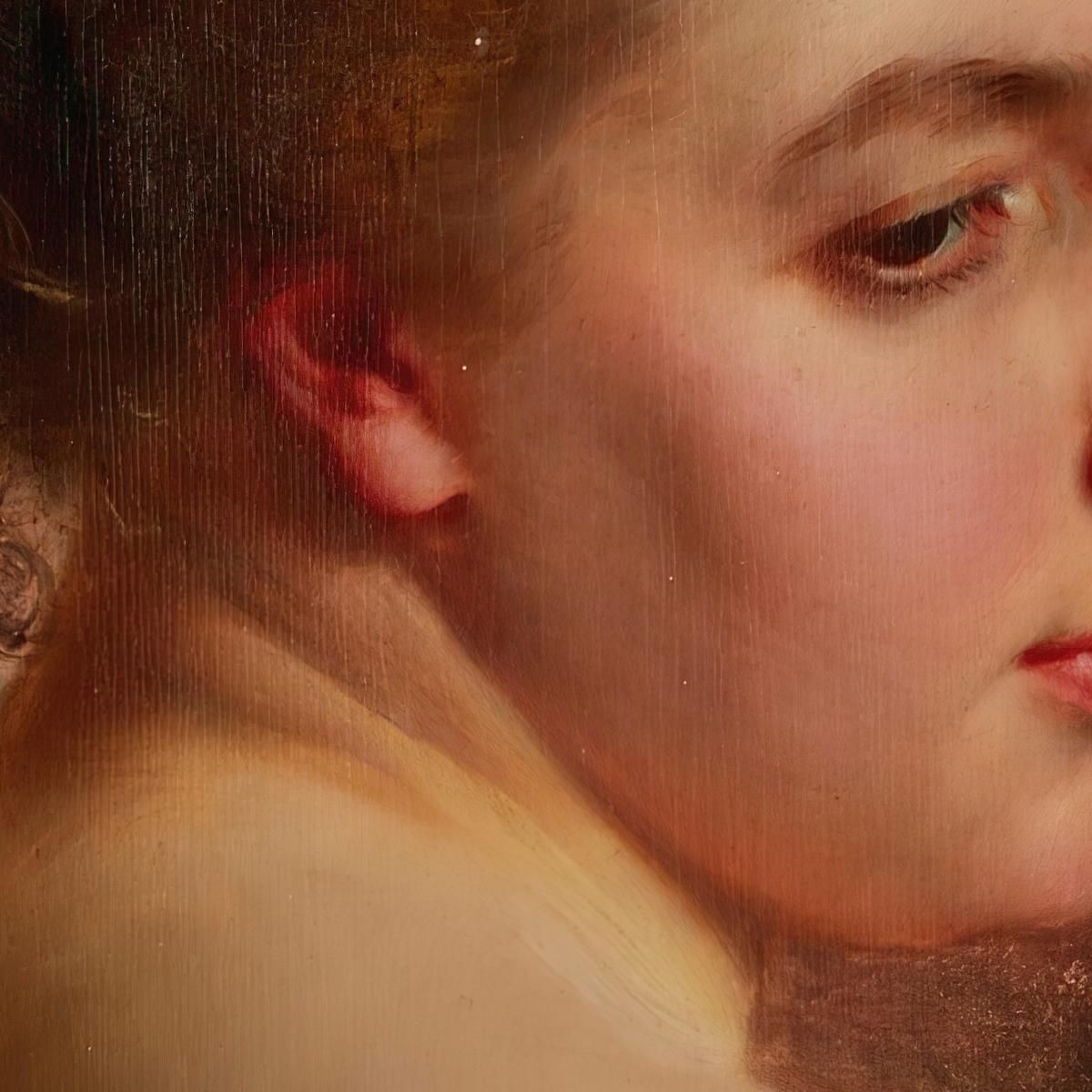 White Shoulders Gustave Jean Jacquet gjj24 canvas print