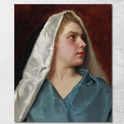 Woman With A Mantle Gustave Jean Jacquet gjj27 canvas print 