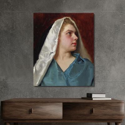 Woman With A Mantle Gustave Jean Jacquet gjj27 canvas print 