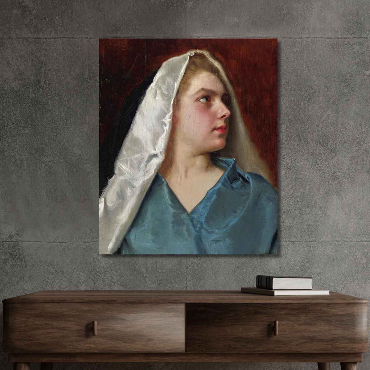 Woman With A Mantle Gustave Jean Jacquet gjj27 canvas print 