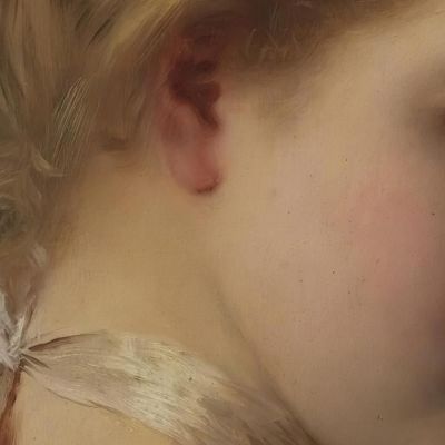 Young Beauty In A Green Dress Gustave Jean Jacquet gjj28 canvas print