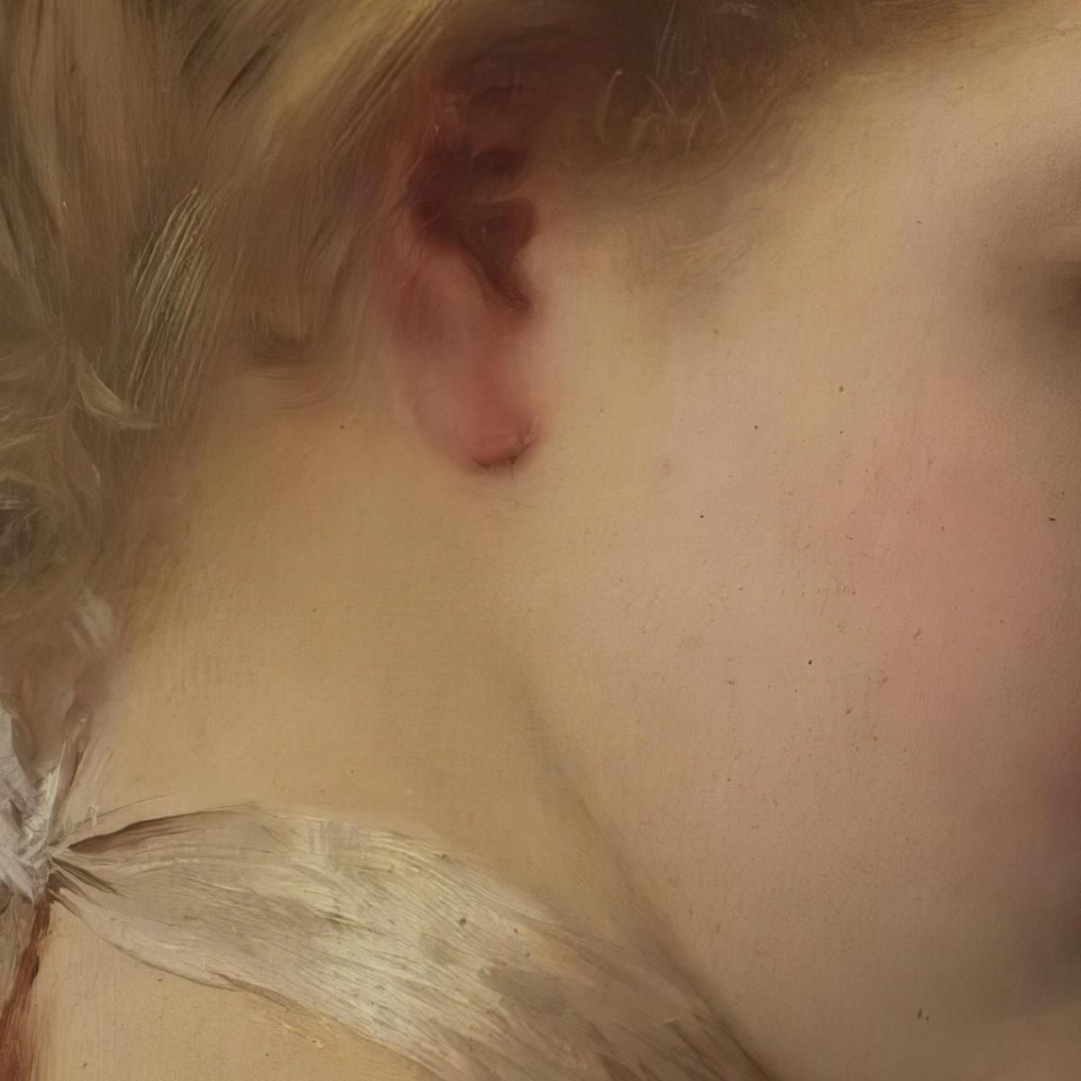 Young Beauty In A Green Dress Gustave Jean Jacquet gjj28 canvas print