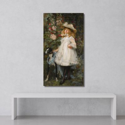 Portrait Of A Girl James Jebusa Shannon jjs20 canvas print 