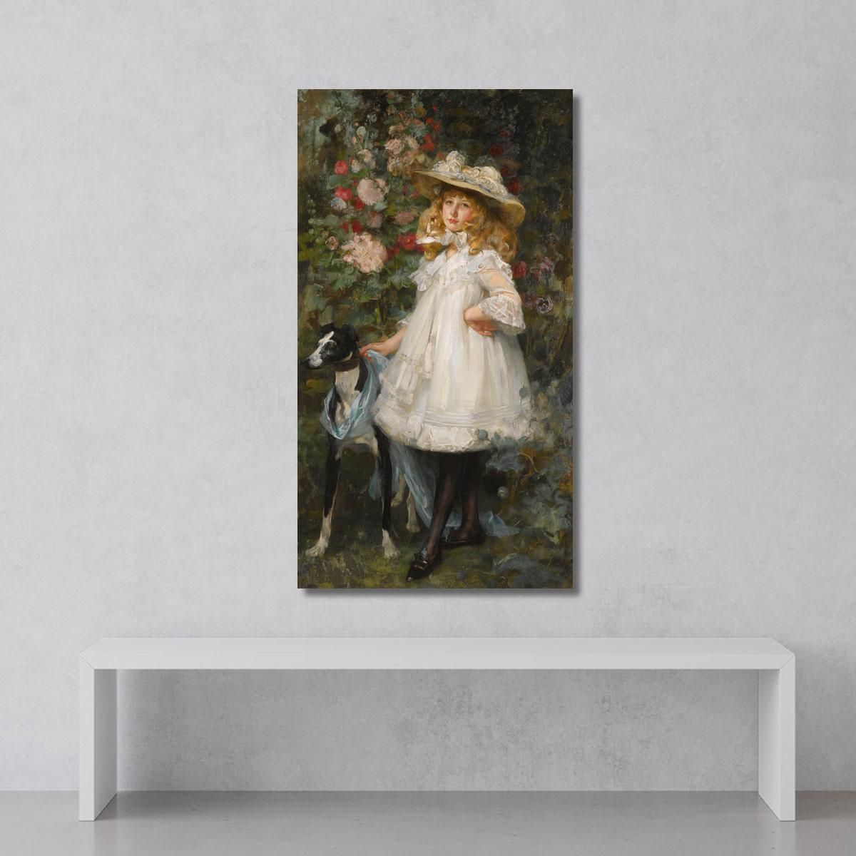 Portrait Of A Girl James Jebusa Shannon jjs20 canvas print 