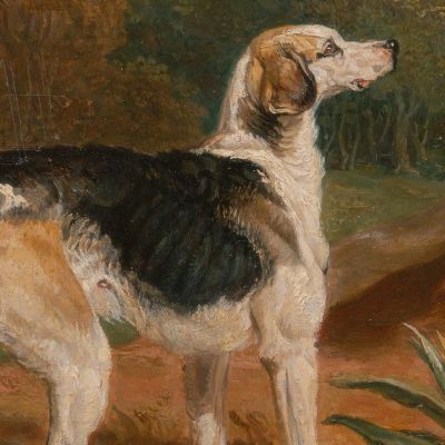 Ravager One Of The Lambton Hounds James Ward jwr30 canvas print