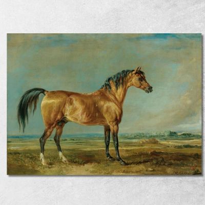 The Marquess Of Londonderry'S Arabian Stallion In A Landscape James Ward jwr40 canvas print 