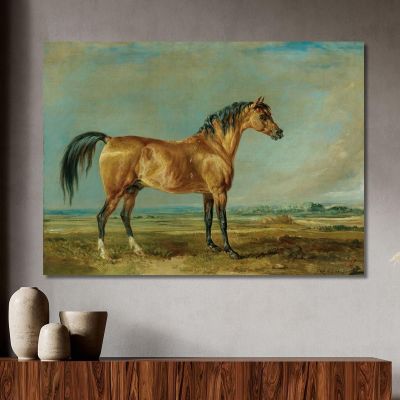 The Marquess Of Londonderry'S Arabian Stallion In A Landscape James Ward jwr40 canvas print 