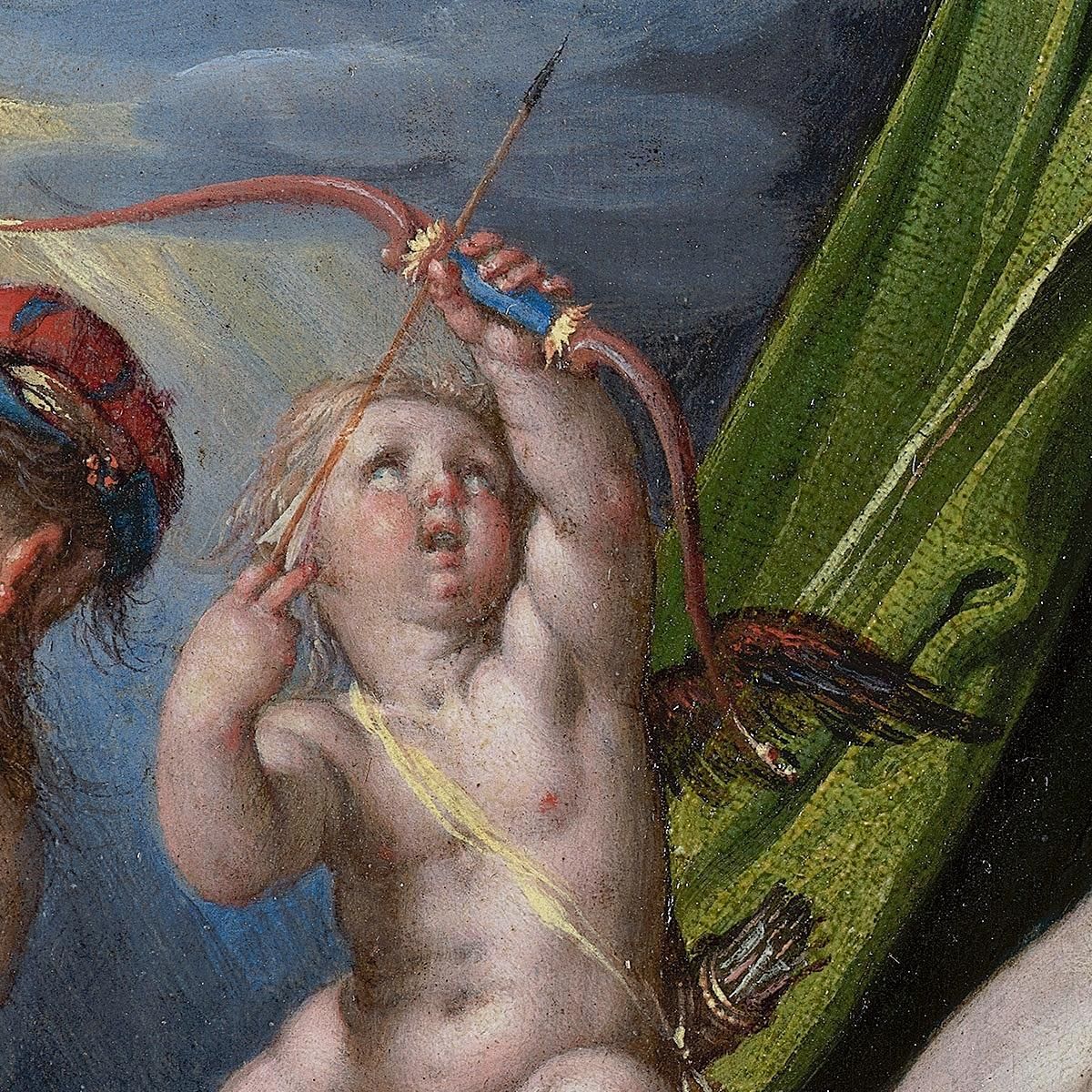 Mars And Venus Surprised By Vulcan Joachim Wtewael jwl11 canvas print