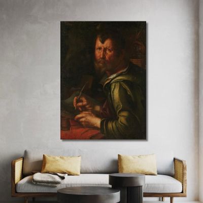The Evangelist Saint Luke Joachim Wtewael jwl20 canvas print 