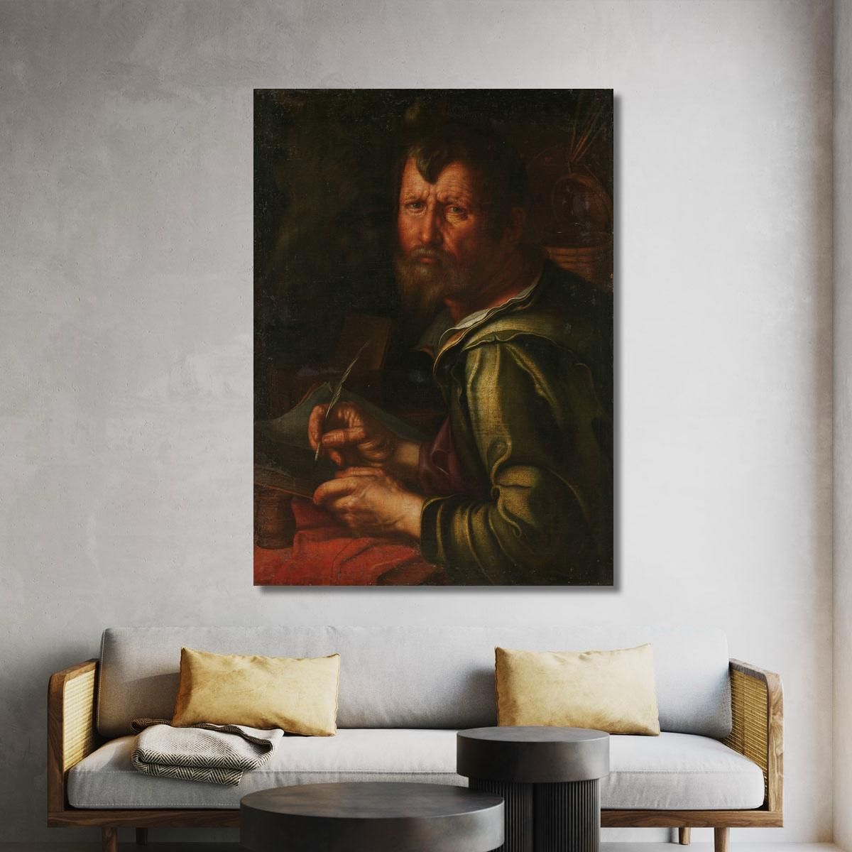 The Evangelist Saint Luke Joachim Wtewael jwl20 canvas print 