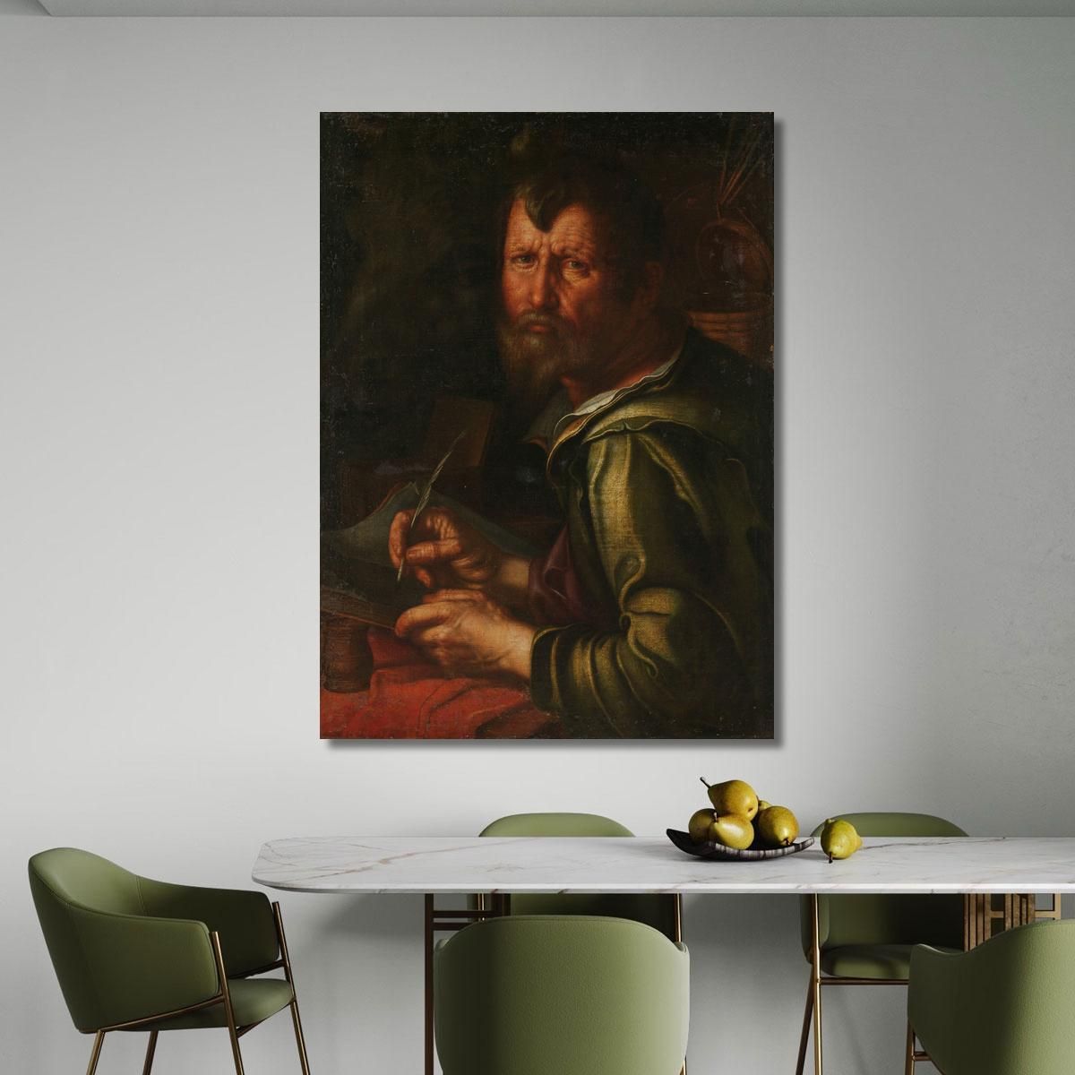 The Evangelist Saint Luke Joachim Wtewael jwl20 canvas print 