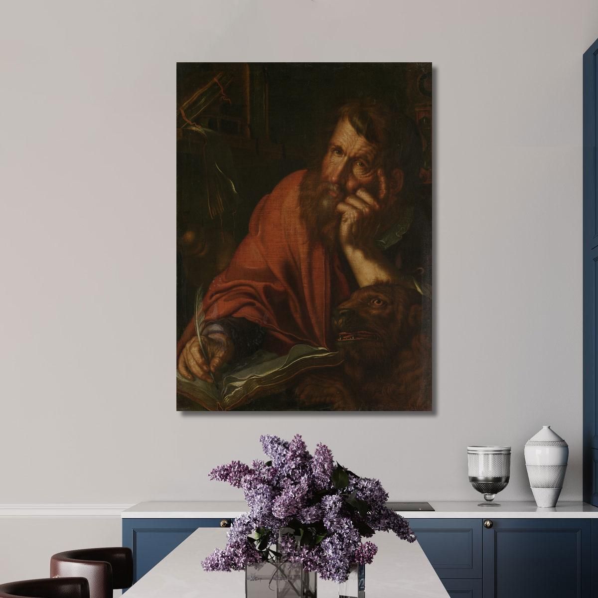 The Evangelist Saint Mark Joachim Wtewael jwl21 canvas print 