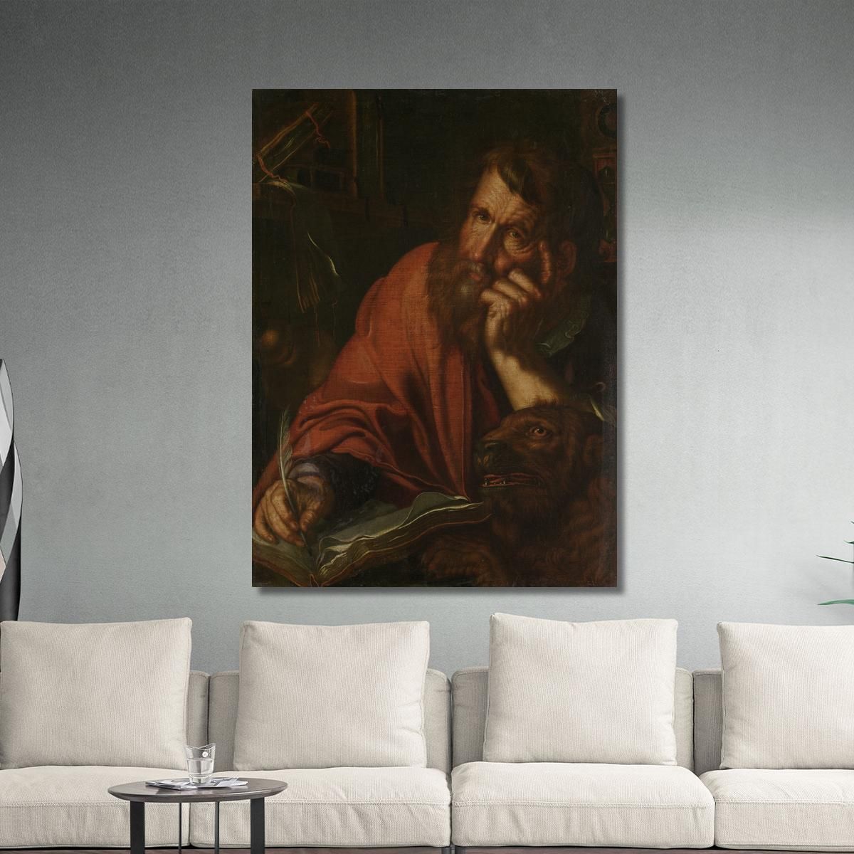 The Evangelist Saint Mark Joachim Wtewael jwl21 canvas print 