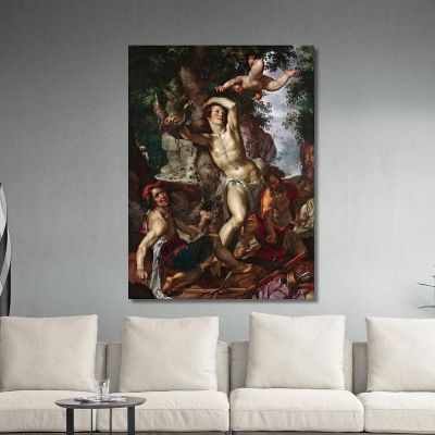 The Martyrdom Of Saint Sebastian Joachim Wtewael jwl27 canvas print 