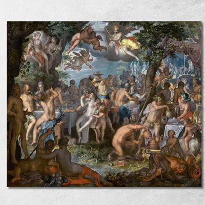 The Wedding Of Peleus And Thetis Joachim Wtewael jwl29 canvas print 