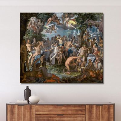 The Wedding Of Peleus And Thetis Joachim Wtewael jwl29 canvas print 