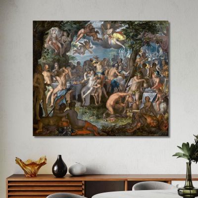 The Wedding Of Peleus And Thetis Joachim Wtewael jwl29 canvas print 
