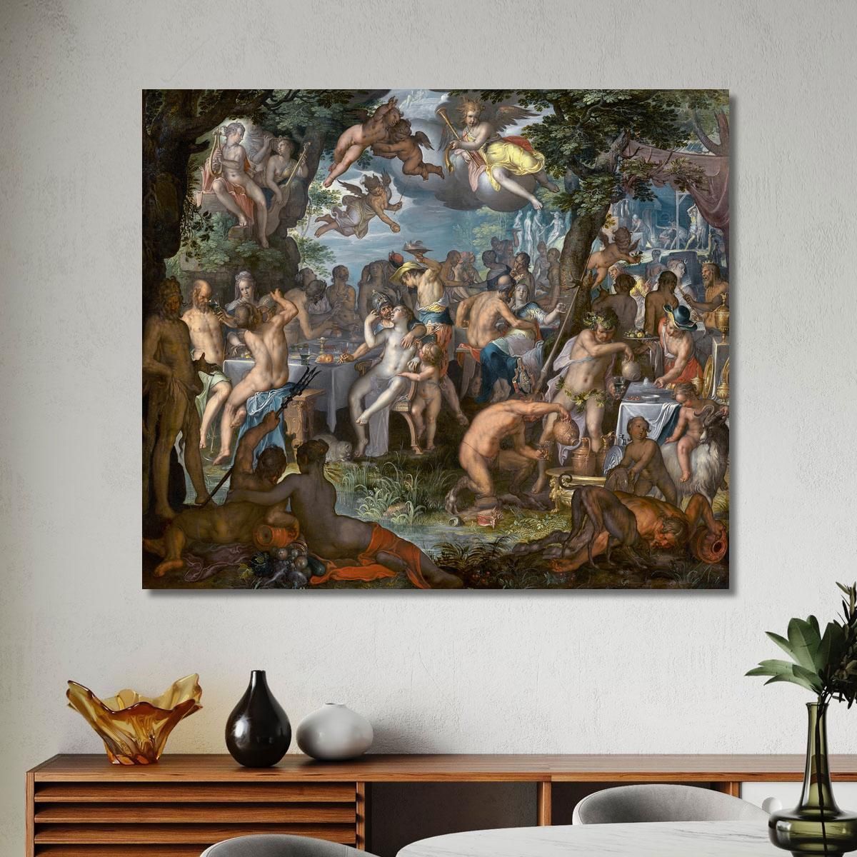 The Wedding Of Peleus And Thetis Joachim Wtewael jwl29 canvas print 