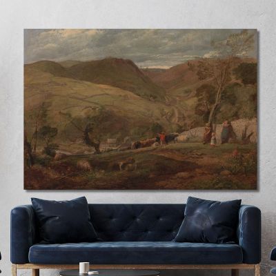 Hanson Toot View In Dovedale John Linnell jln11 canvas print 