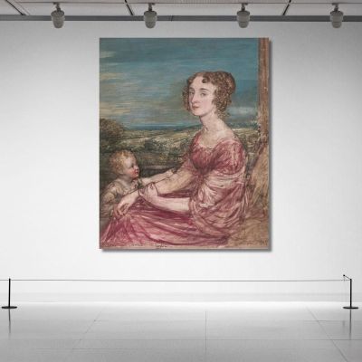 Mrs. William Wilberforce And Child John Linnell jln21 canvas print 