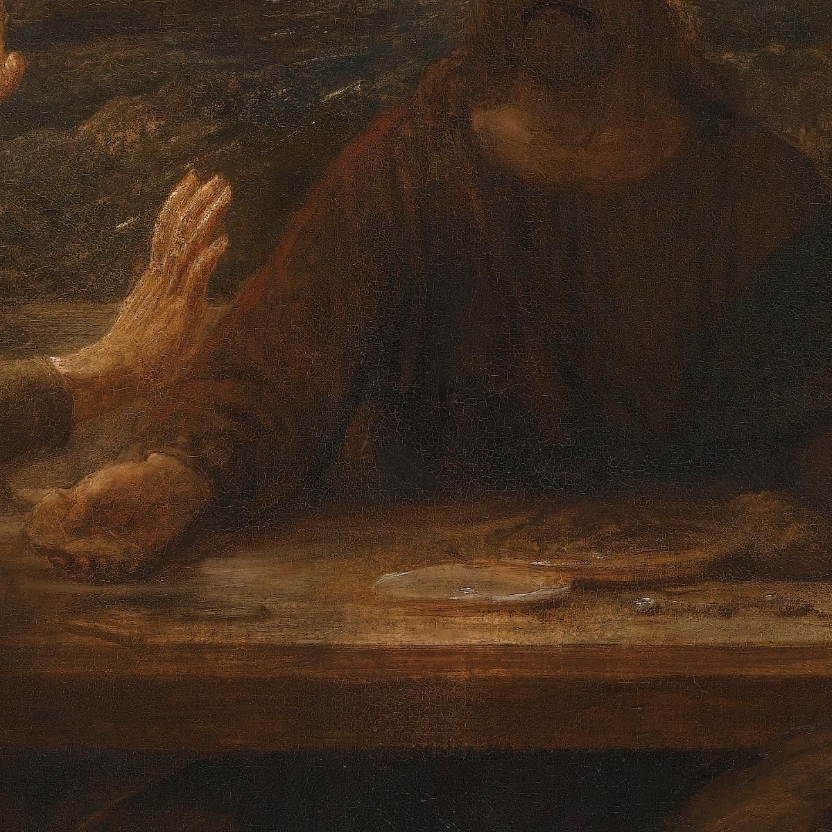 The Supper At Emmaus John Linnell jln30 canvas print