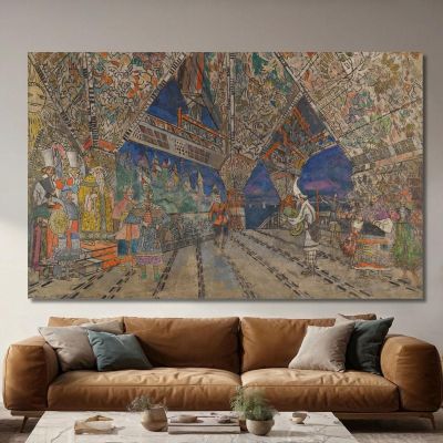 Stage Design For Le Coq D'Or Konstantin Alexeevich Korovin kak28 canvas print 