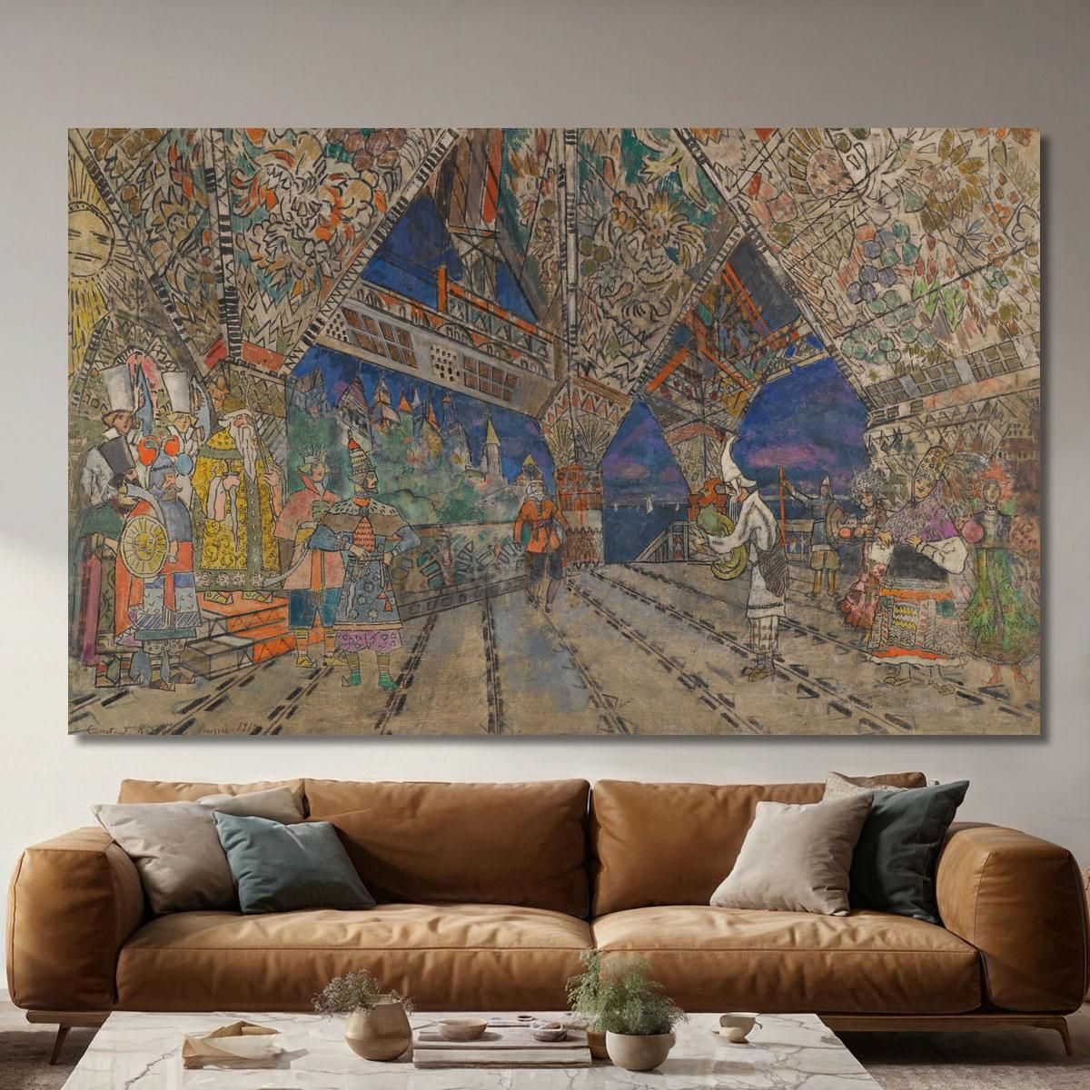 Stage Design For Le Coq D'Or Konstantin Alexeevich Korovin kak28 canvas print 