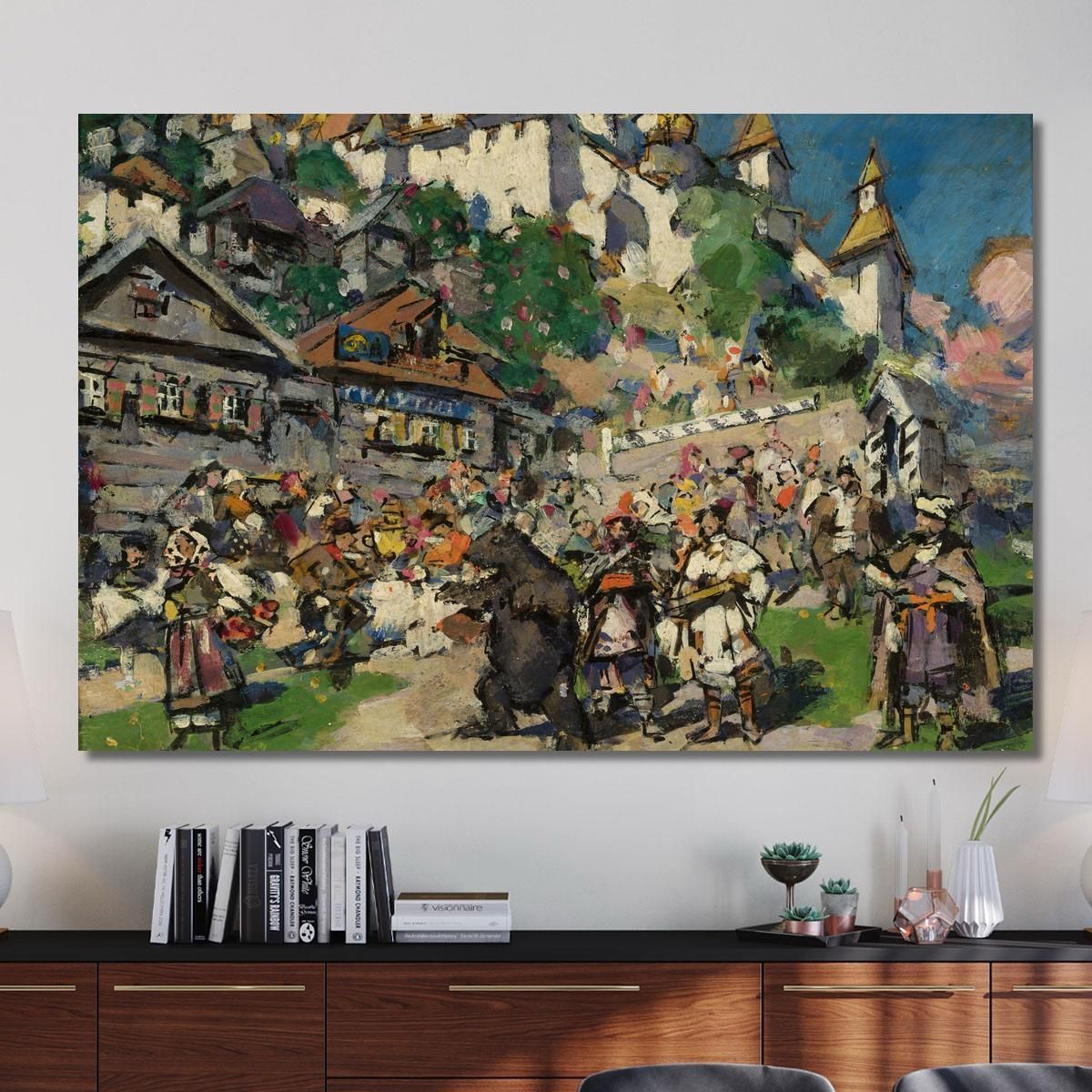 With Bears In Siberia Konstantin Alexeevich Korovin kak42 canvas print 