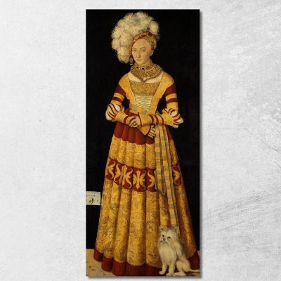 Duchess Katharina Von Mecklenburg Lucas Cranach the Elder lce16 canvas print 