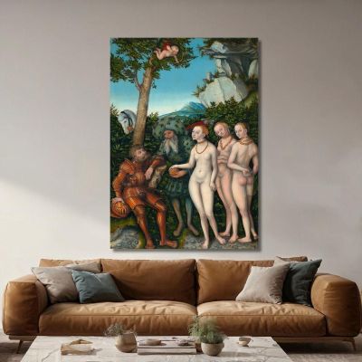 The Judgment Of Paris Lucas Cranach the Elder lce21 canvas print 