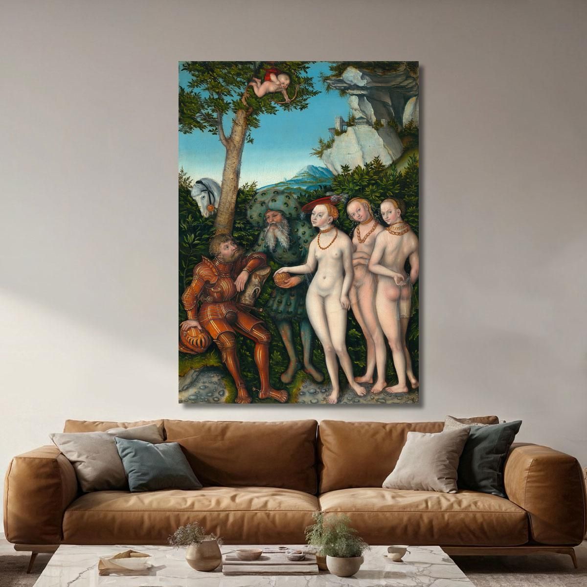 The Judgment Of Paris Lucas Cranach the Elder lce21 canvas print 