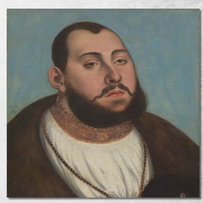 Portrait Of John Frederic The Magnanimous Elector And Duke Of Saxony Lucas Cranach the Elder lce49 canvas print 