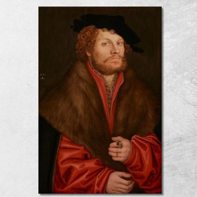 Portrait Of Moritz Buchner Lucas Cranach the Elder lce52 canvas print 