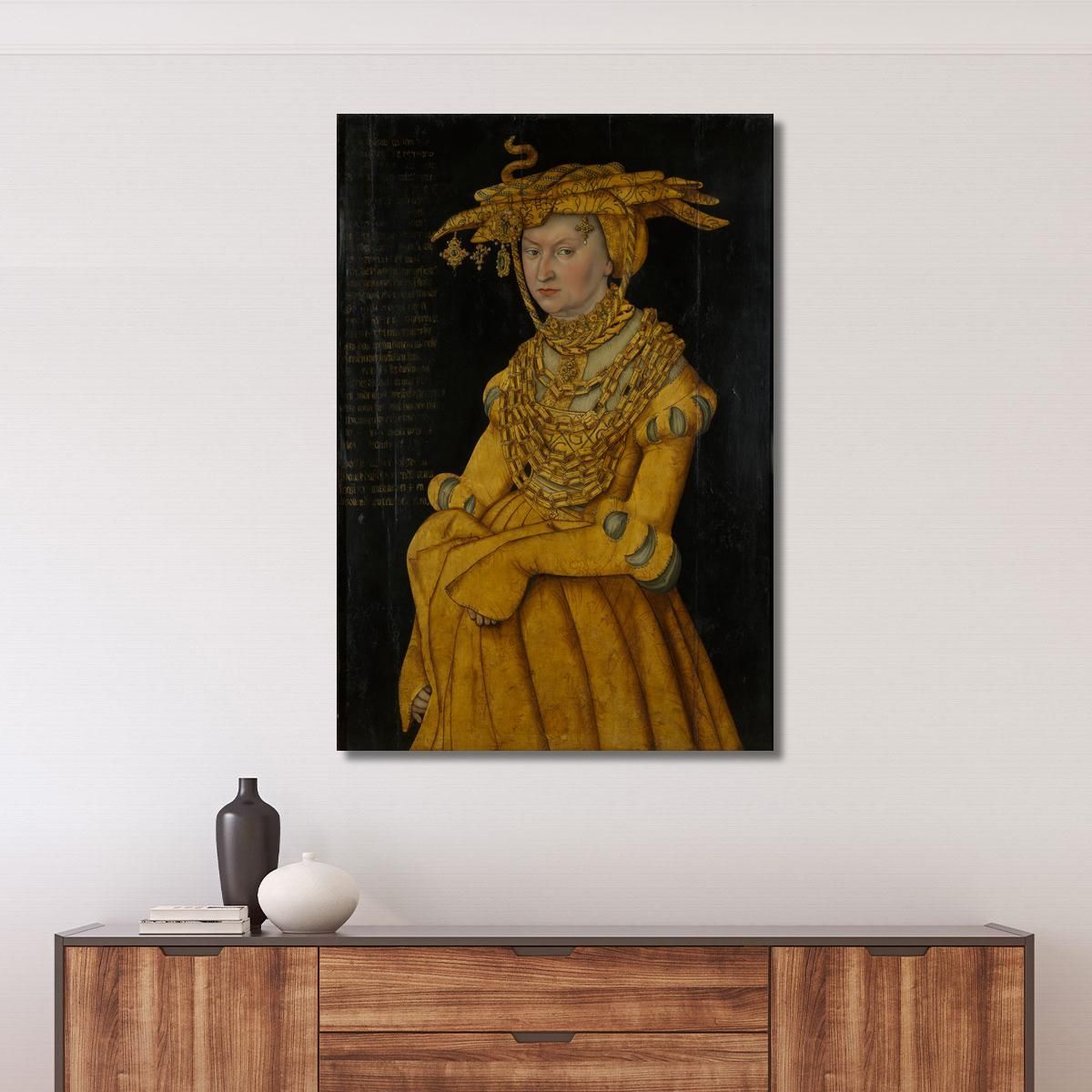 Portrait Of The Duchess Catherine Lucas Cranach the Elder lce54 canvas print 