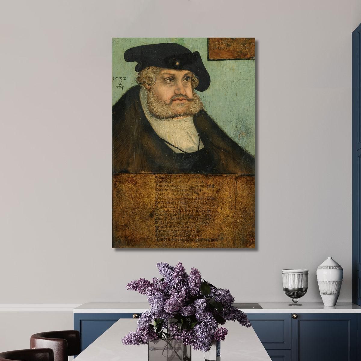 Portrait Of The Elector Frederick Iii The Wise Of Saxony 1463–1525 Lucas Cranach the Elder lce55 canvas print 