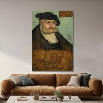 Portrait Of The Elector Frederick Iii The Wise Of Saxony 1463–1525 Lucas Cranach the Elder lce55 canvas print 