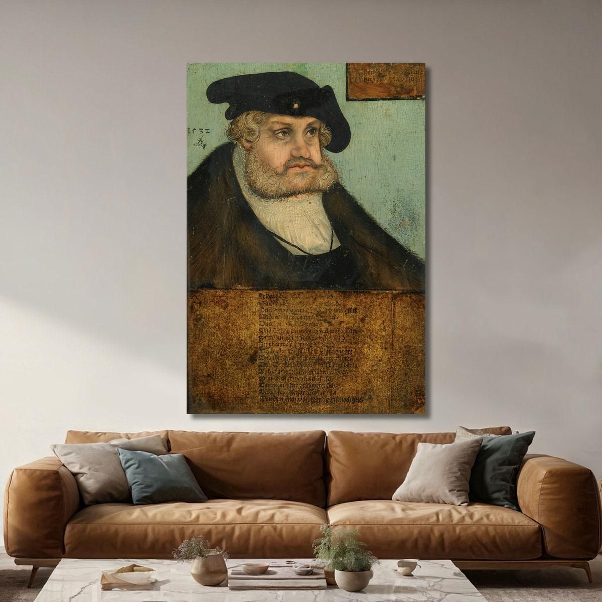 Portrait Of The Elector Frederick Iii The Wise Of Saxony 1463–1525 Lucas Cranach the Elder lce55 canvas print 