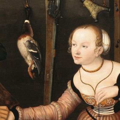 The Ill-Matched Couple Lucas Cranach the Elder lce72 canvas print