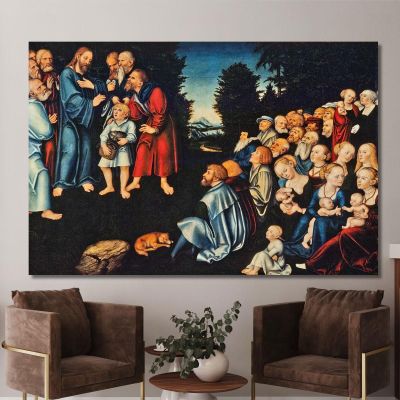 The Miracle Of The Five Loaves And Two Fish Lucas Cranach the Elder lce82 canvas print 