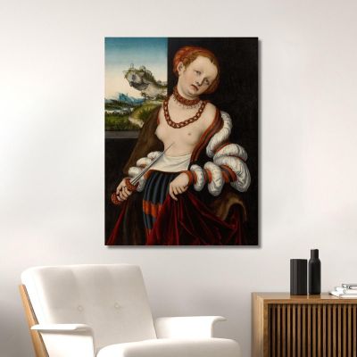The Suicide Of Lucretia Lucas Cranach the Elder lce87 canvas print 