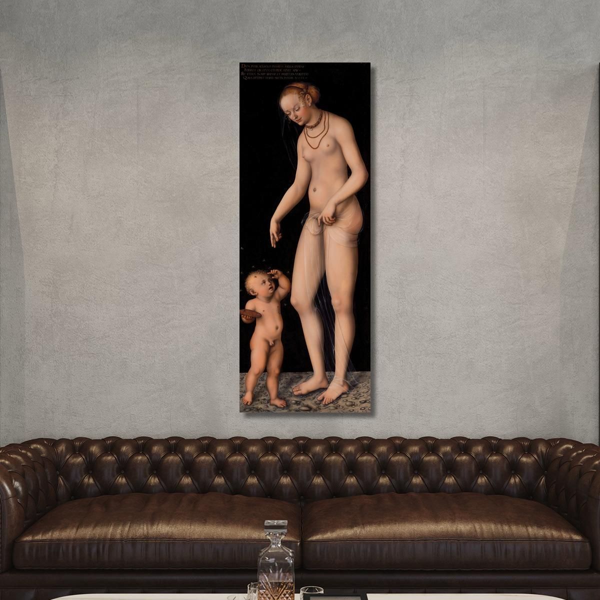 Venus With Cupid As The Honey Thief Lucas Cranach the Elder lce90 canvas print 