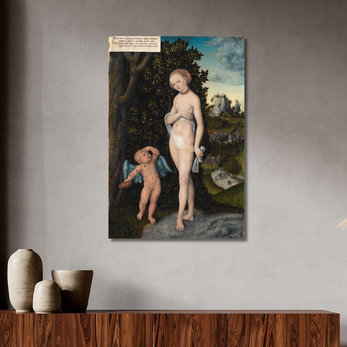 Venus With Cupid Stealing Honey Lucas Cranach the Elder lce91 canvas print 