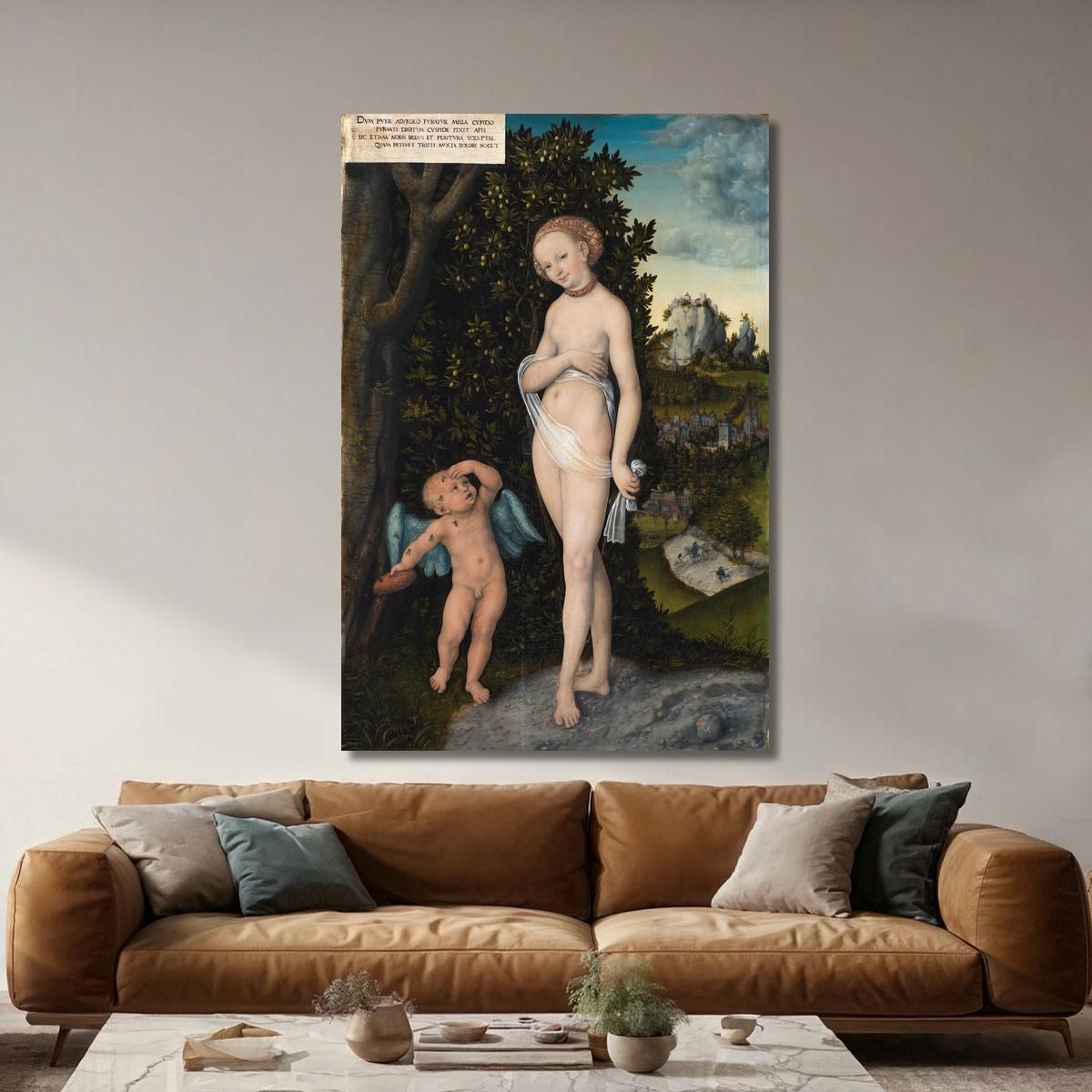 Venus With Cupid Stealing Honey Lucas Cranach the Elder lce91 canvas print 