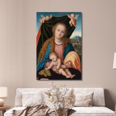Virgin And Child Lucas Cranach the Elder lce96 canvas print 