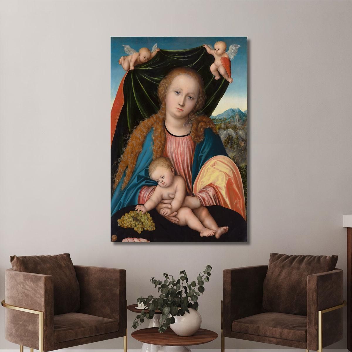 Virgin And Child Lucas Cranach the Elder lce96 canvas print 