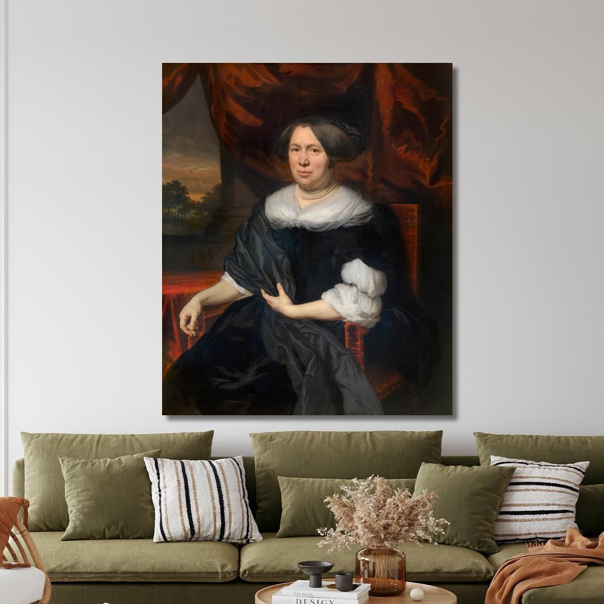 Portrait Of A Woman 2 Nicolaes Maes nma23 canvas print 
